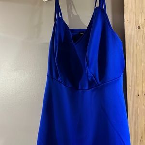 NWOT Torrid Peplum Tank, Size 2, Blue, Strappy